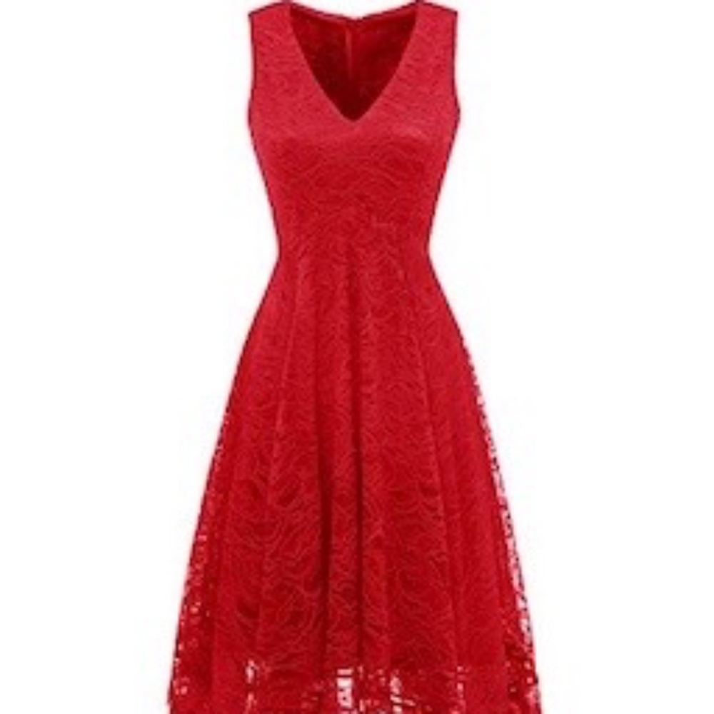 Red Lace Dress